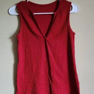 Red Sleeveless Top Size XS